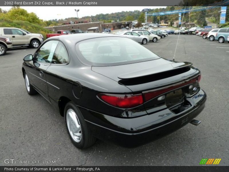 Black / Medium Graphite 2002 Ford Escort ZX2 Coupe