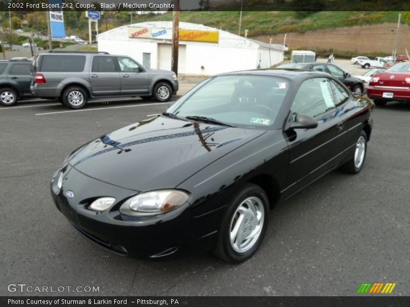 Black / Medium Graphite 2002 Ford Escort ZX2 Coupe