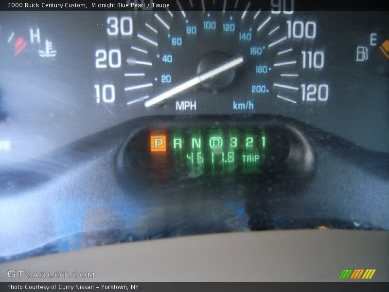 Midnight Blue Pearl / Taupe 2000 Buick Century Custom