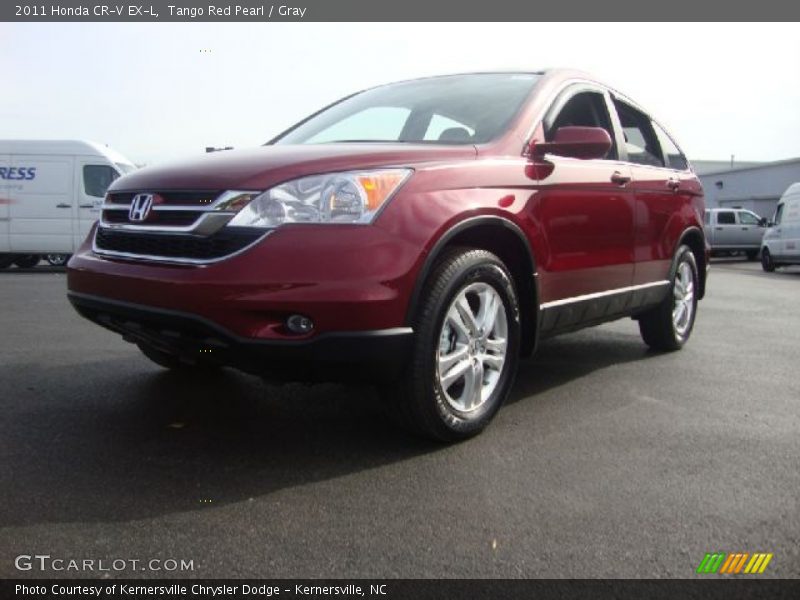 Tango Red Pearl / Gray 2011 Honda CR-V EX-L