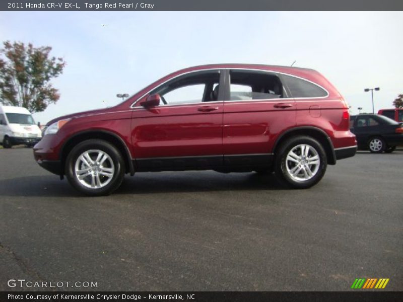 Tango Red Pearl / Gray 2011 Honda CR-V EX-L