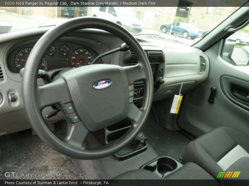 Dark Shadow Grey Metallic / Medium Dark Flint 2010 Ford Ranger XL Regular Cab