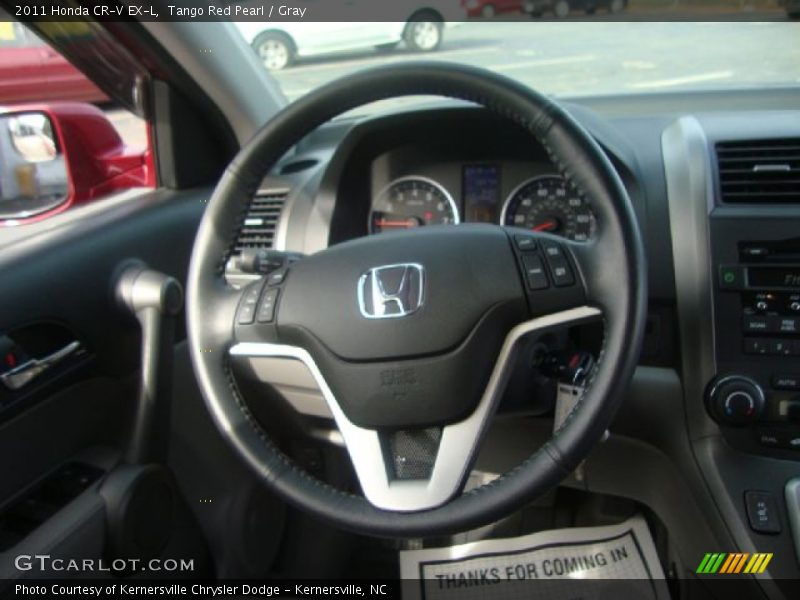 Tango Red Pearl / Gray 2011 Honda CR-V EX-L