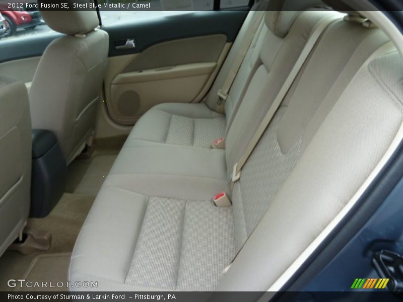 Steel Blue Metallic / Camel 2012 Ford Fusion SE