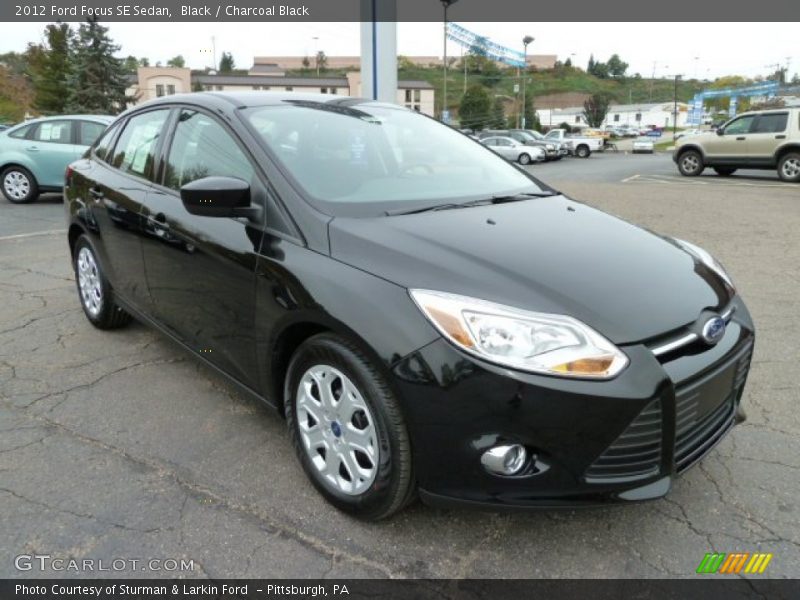 Black / Charcoal Black 2012 Ford Focus SE Sedan