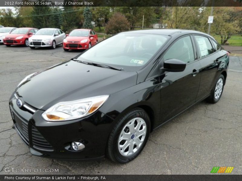 Black / Charcoal Black 2012 Ford Focus SE Sedan