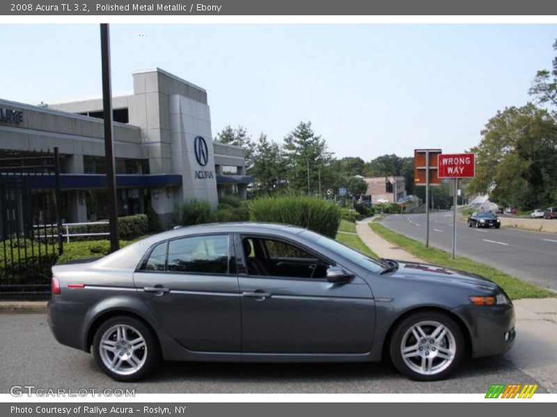 Polished Metal Metallic / Ebony 2008 Acura TL 3.2