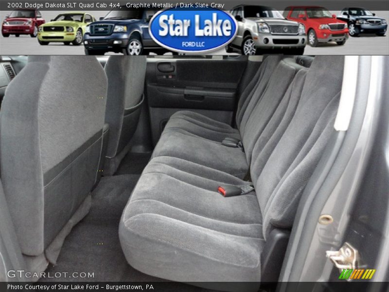 Graphite Metallic / Dark Slate Gray 2002 Dodge Dakota SLT Quad Cab 4x4