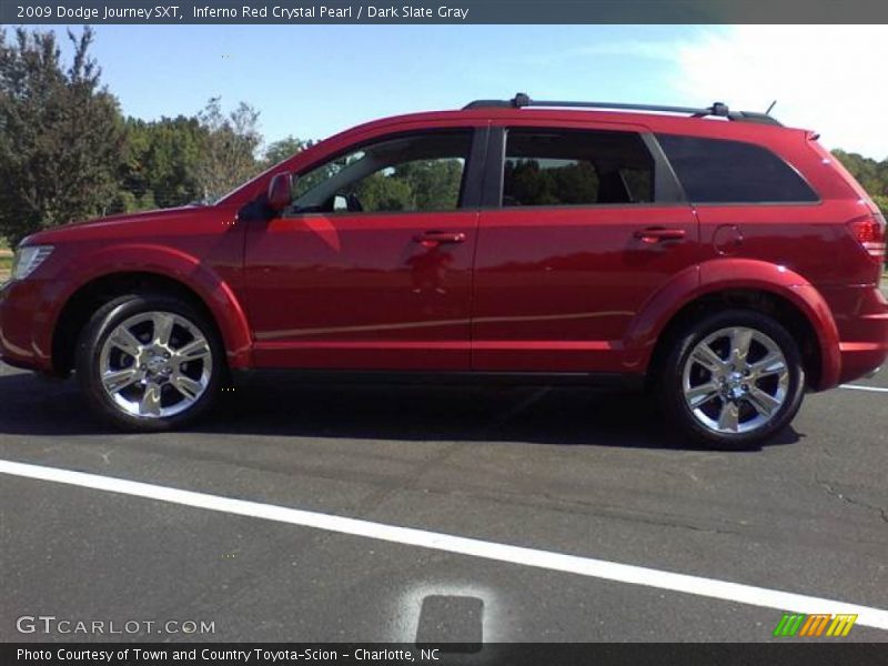 Inferno Red Crystal Pearl / Dark Slate Gray 2009 Dodge Journey SXT