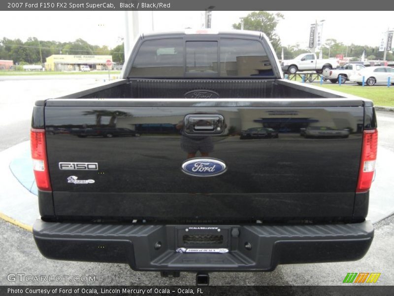 Black / Black/Red 2007 Ford F150 FX2 Sport SuperCab