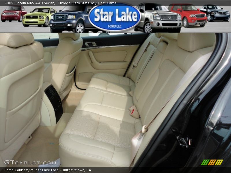 Tuxedo Black Metallic / Light Camel 2009 Lincoln MKS AWD Sedan