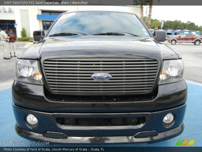 Black / Black/Red 2007 Ford F150 FX2 Sport SuperCab