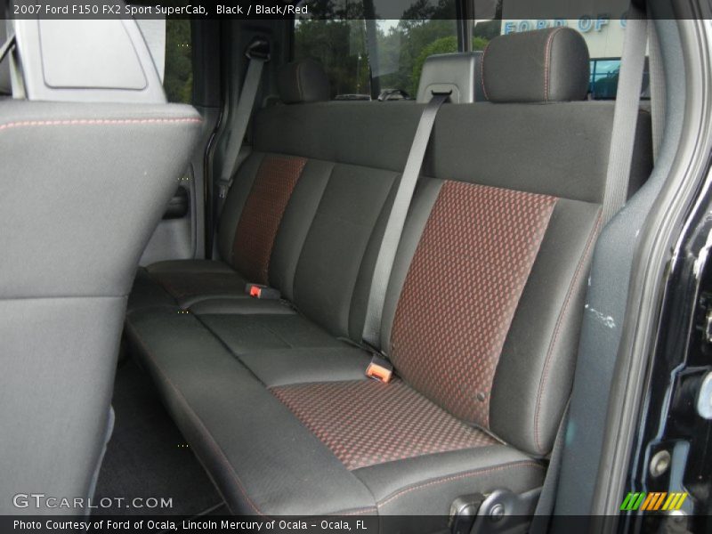  2007 F150 FX2 Sport SuperCab Black/Red Interior