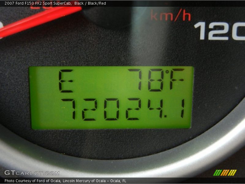 Black / Black/Red 2007 Ford F150 FX2 Sport SuperCab