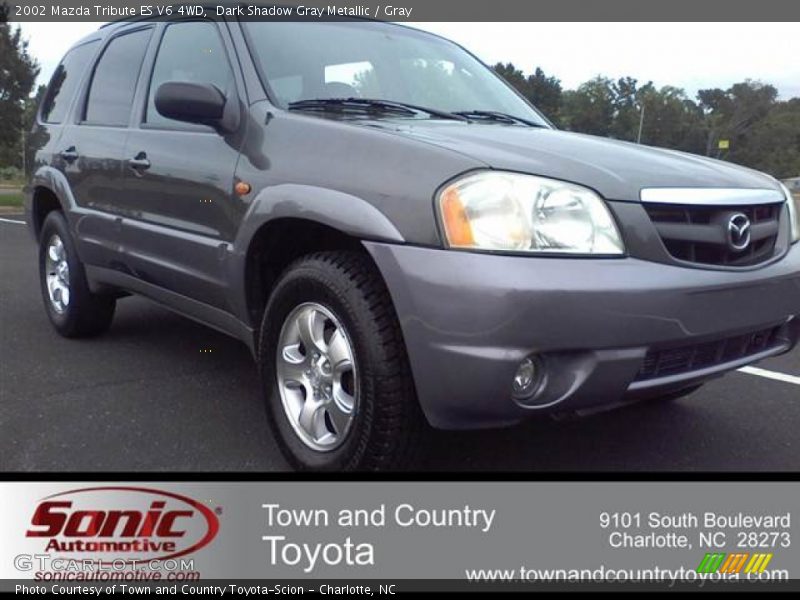 Dark Shadow Gray Metallic / Gray 2002 Mazda Tribute ES V6 4WD