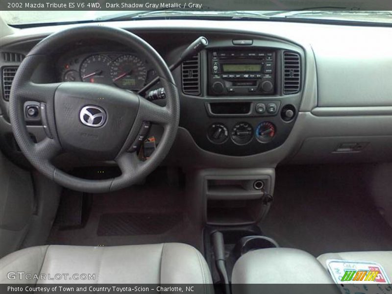 Dark Shadow Gray Metallic / Gray 2002 Mazda Tribute ES V6 4WD
