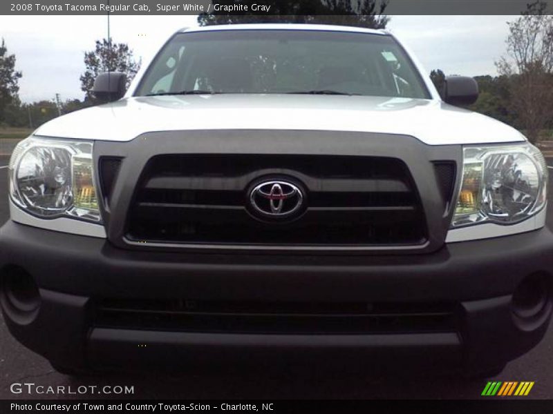 Super White / Graphite Gray 2008 Toyota Tacoma Regular Cab