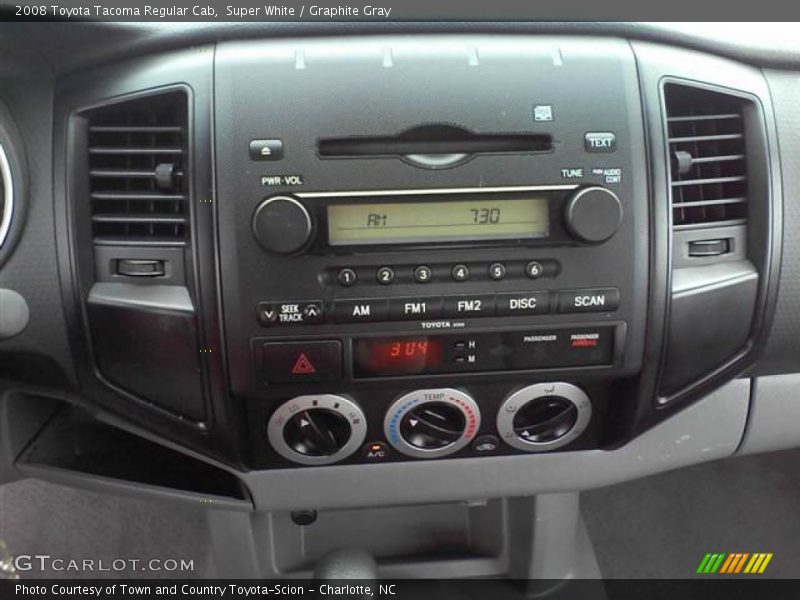 Super White / Graphite Gray 2008 Toyota Tacoma Regular Cab