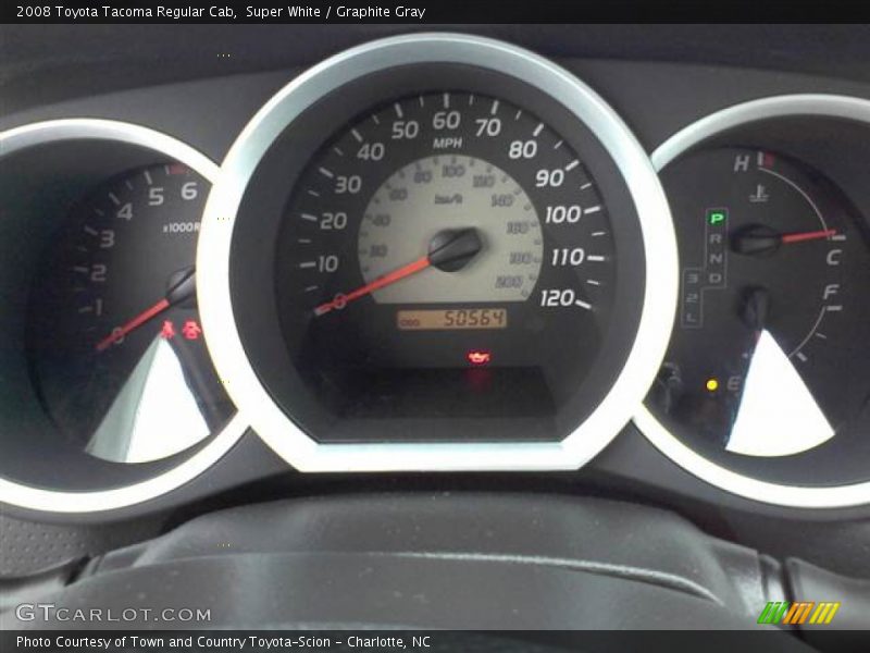Super White / Graphite Gray 2008 Toyota Tacoma Regular Cab