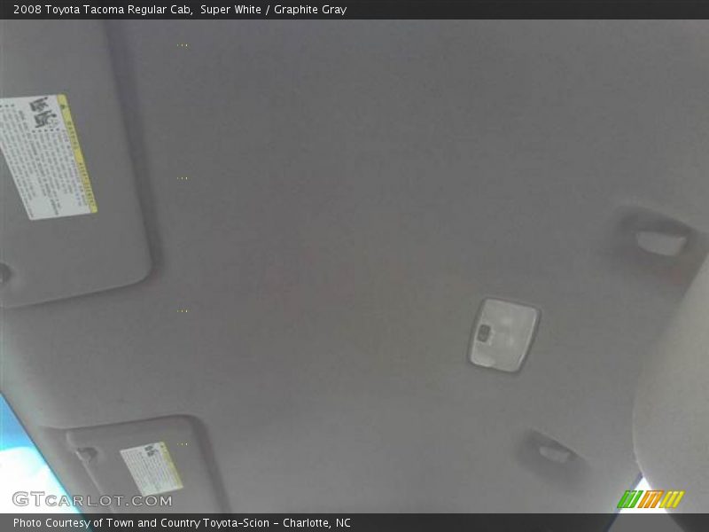 Super White / Graphite Gray 2008 Toyota Tacoma Regular Cab