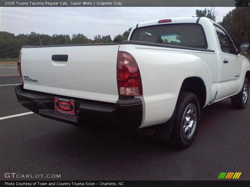Super White / Graphite Gray 2008 Toyota Tacoma Regular Cab