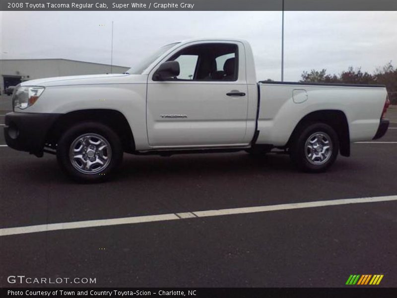 Super White / Graphite Gray 2008 Toyota Tacoma Regular Cab