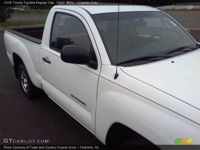 Super White / Graphite Gray 2008 Toyota Tacoma Regular Cab
