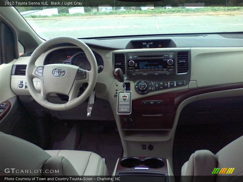 Black / Light Gray 2012 Toyota Sienna XLE