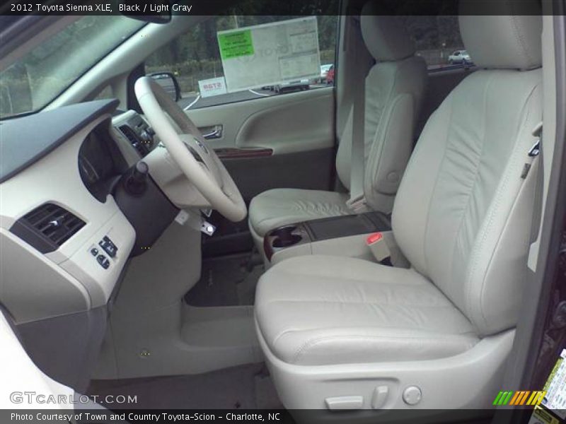  2012 Sienna XLE Light Gray Interior