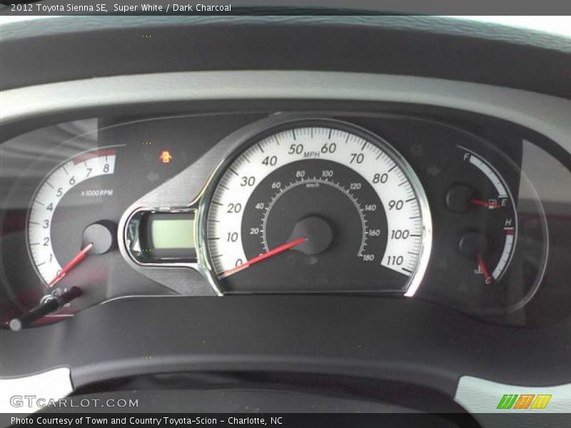  2012 Sienna SE SE Gauges