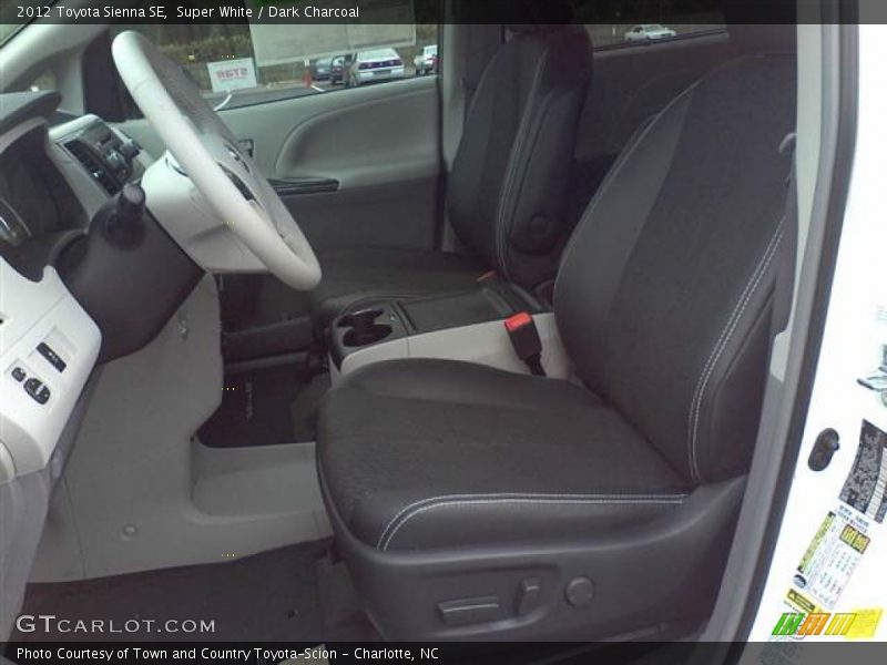  2012 Sienna SE Dark Charcoal Interior