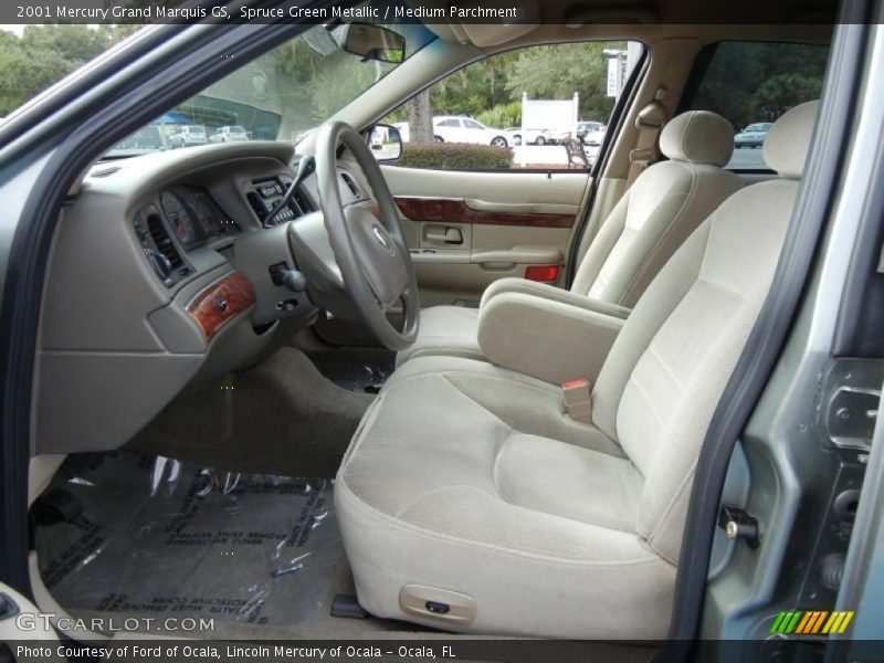 Spruce Green Metallic / Medium Parchment 2001 Mercury Grand Marquis GS