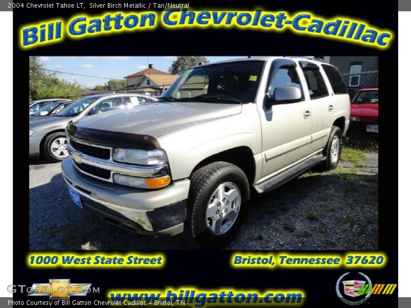 Silver Birch Metallic / Tan/Neutral 2004 Chevrolet Tahoe LT