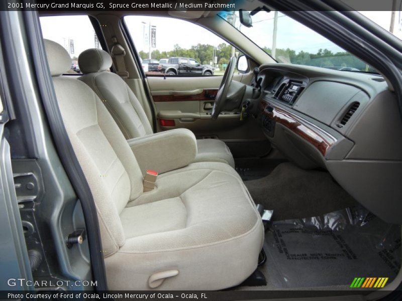 Spruce Green Metallic / Medium Parchment 2001 Mercury Grand Marquis GS