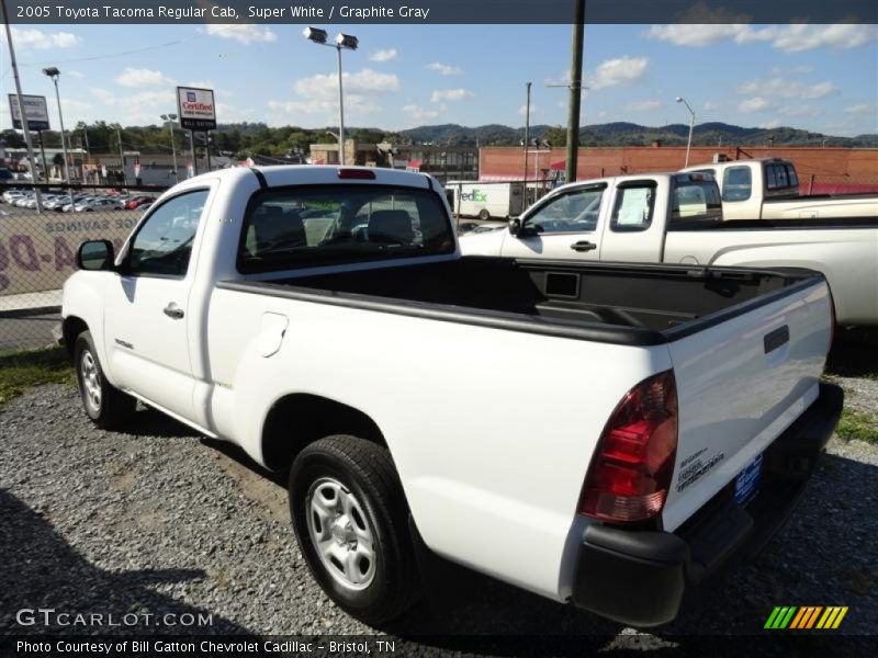 Super White / Graphite Gray 2005 Toyota Tacoma Regular Cab