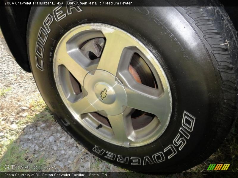 Dark Green Metallic / Medium Pewter 2004 Chevrolet TrailBlazer LS 4x4