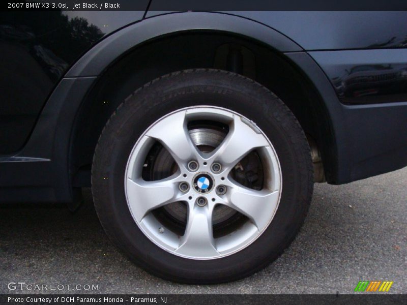 Jet Black / Black 2007 BMW X3 3.0si