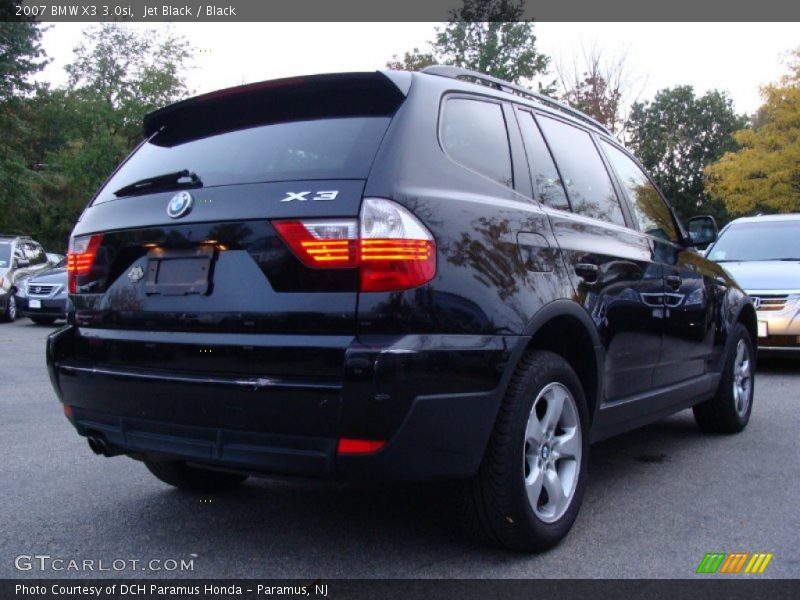 Jet Black / Black 2007 BMW X3 3.0si