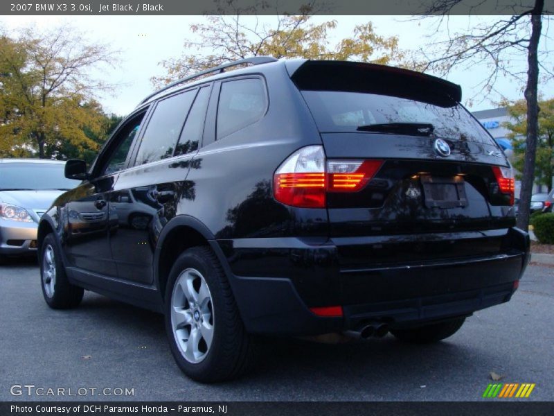 Jet Black / Black 2007 BMW X3 3.0si