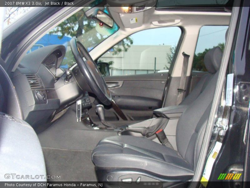 Jet Black / Black 2007 BMW X3 3.0si