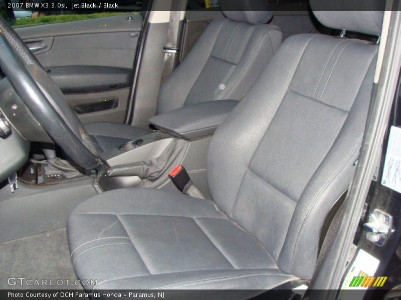 Jet Black / Black 2007 BMW X3 3.0si