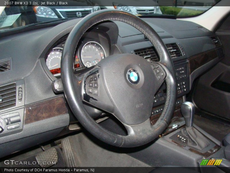 Jet Black / Black 2007 BMW X3 3.0si