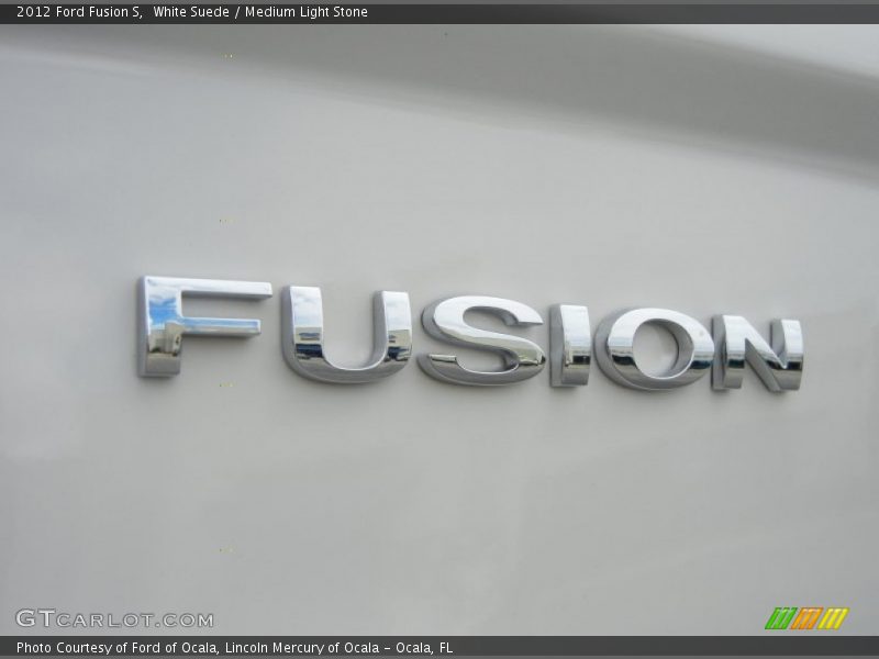 White Suede / Medium Light Stone 2012 Ford Fusion S