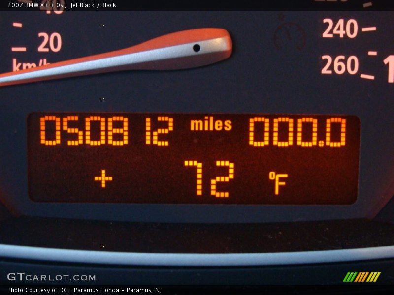 Jet Black / Black 2007 BMW X3 3.0si
