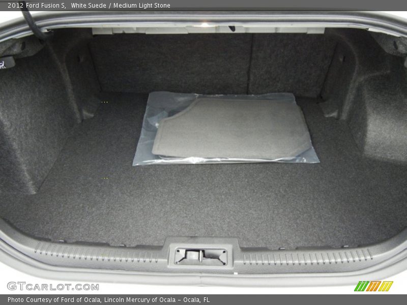 White Suede / Medium Light Stone 2012 Ford Fusion S
