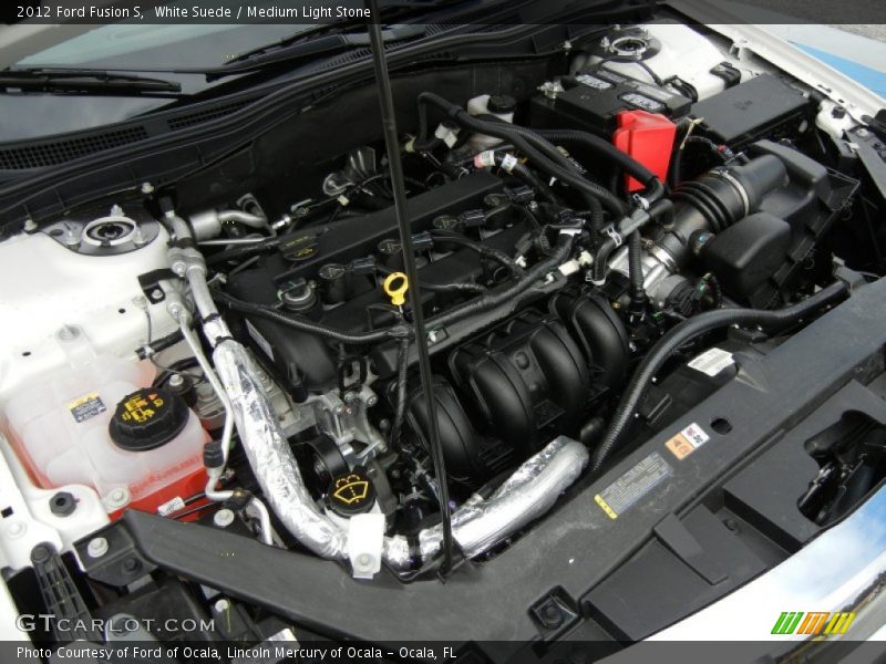 White Suede / Medium Light Stone 2012 Ford Fusion S