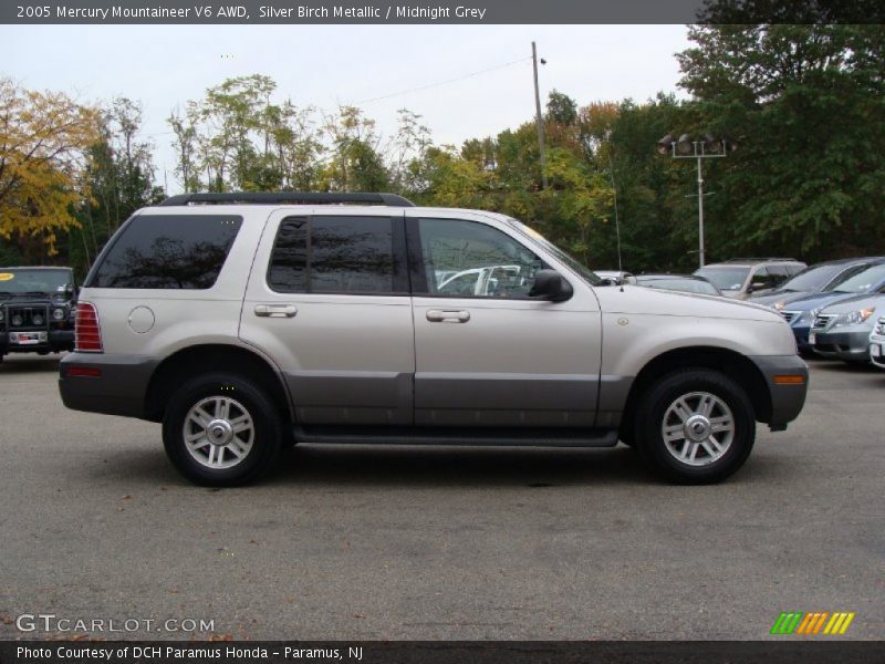 Silver Birch Metallic / Midnight Grey 2005 Mercury Mountaineer V6 AWD