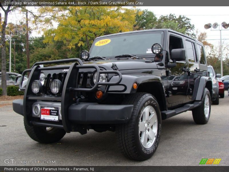 Black / Dark Slate Gray/Med Slate Gray 2008 Jeep Wrangler Unlimited Sahara 4x4