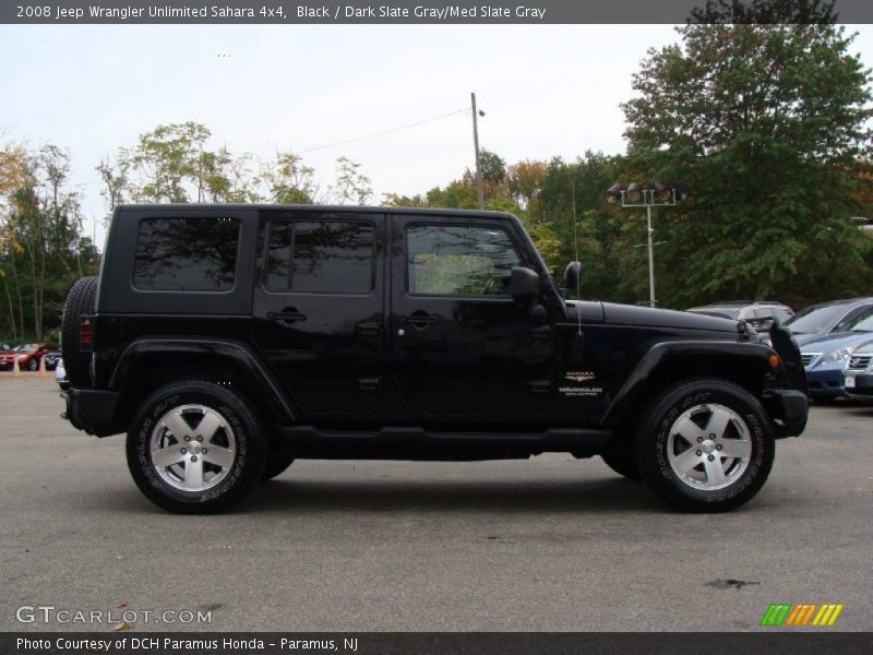 Black / Dark Slate Gray/Med Slate Gray 2008 Jeep Wrangler Unlimited Sahara 4x4