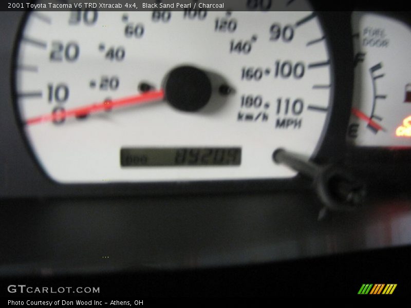 Black Sand Pearl / Charcoal 2001 Toyota Tacoma V6 TRD Xtracab 4x4